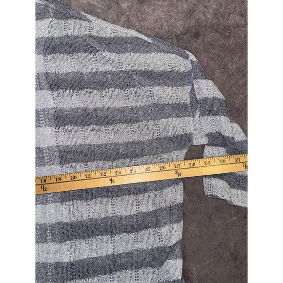 Grace Elements Womens Striped Knit Top L - Picture 5 of 8
